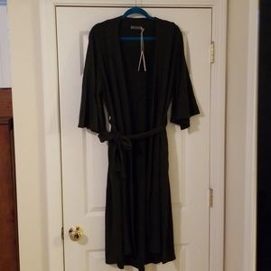 NWT Naked Princess M/L Grey Ava Long Robe